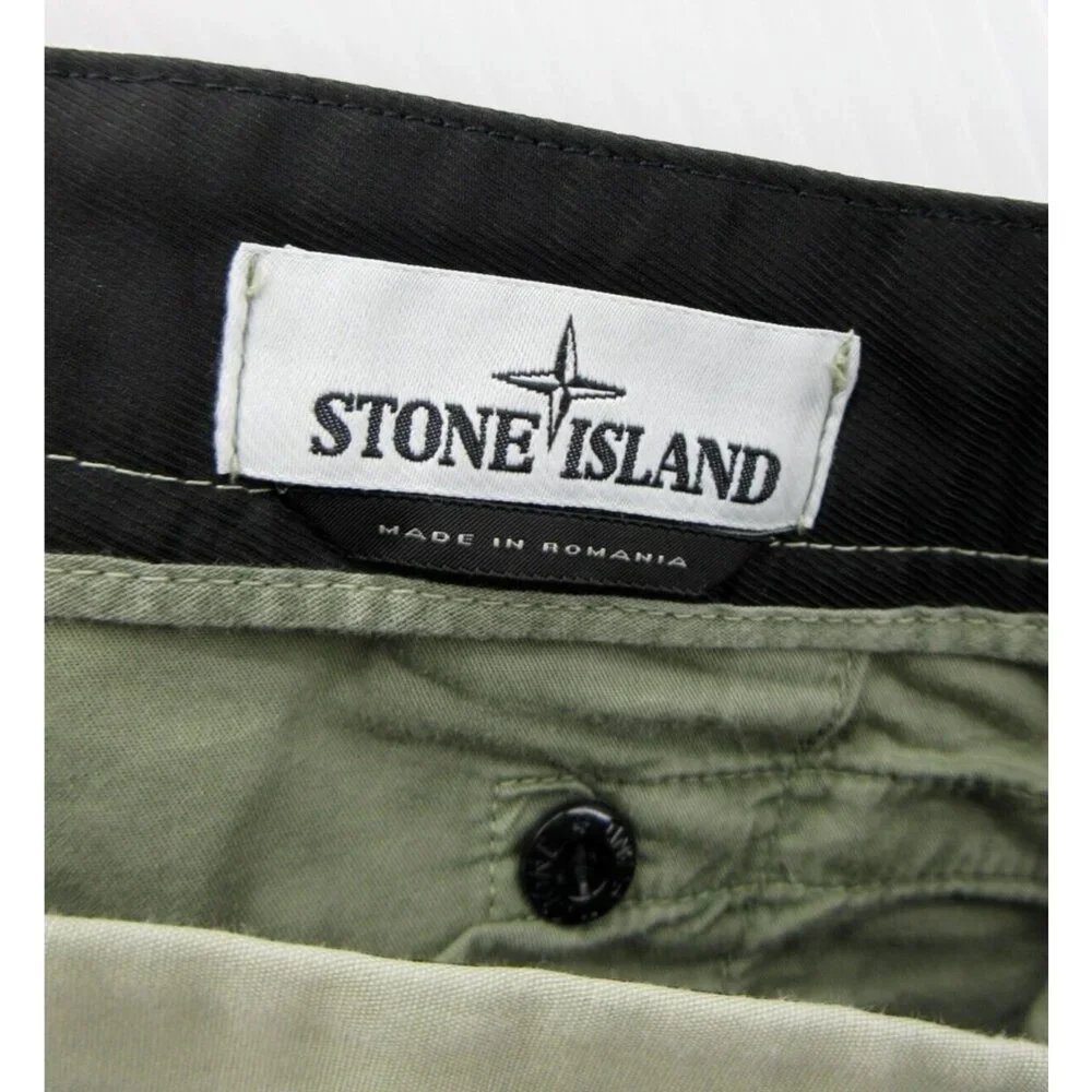 Stone Island Pants 30 Cargo Slim Straight Khakis Canvas Compass 30X31 - Picture 8 of 12